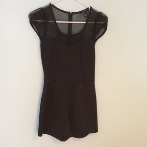 Forever 21 Mesh Top Romper